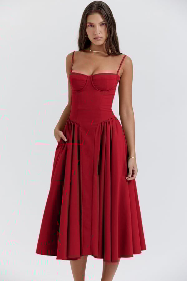 Celine - Ärmelloses Midikleid