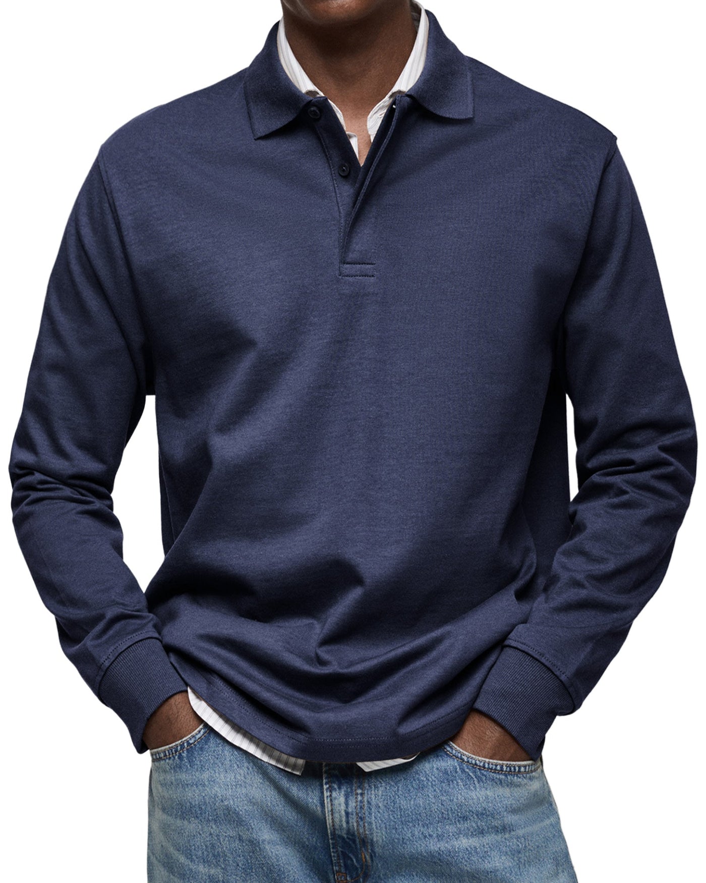 Alexandre™ | Casual Langarm Polo-Shirt
