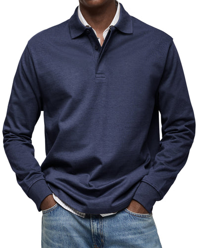 Alexandre™ | Casual Langarm Polo-Shirt
