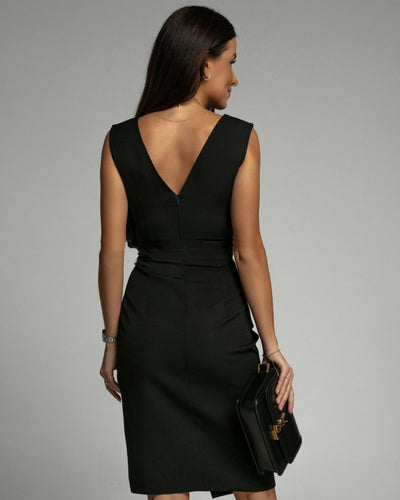 Delilah - Elegantes Kleid mit V-Ausschnitt