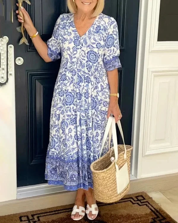Chloé™  - Kleid mit Blumenprint und Overlay