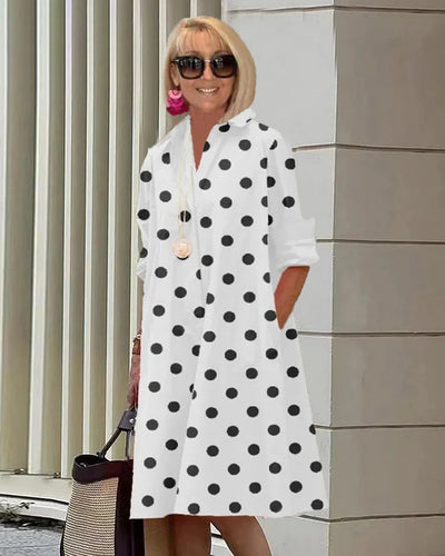 Clara™ - Elegantes Polka Dot Sommerkleid