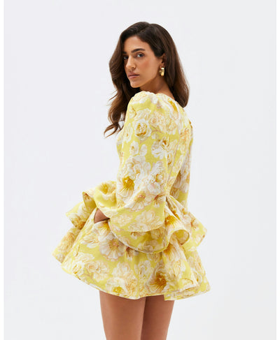 Annika™ - Geblümtes Rüschenkleid