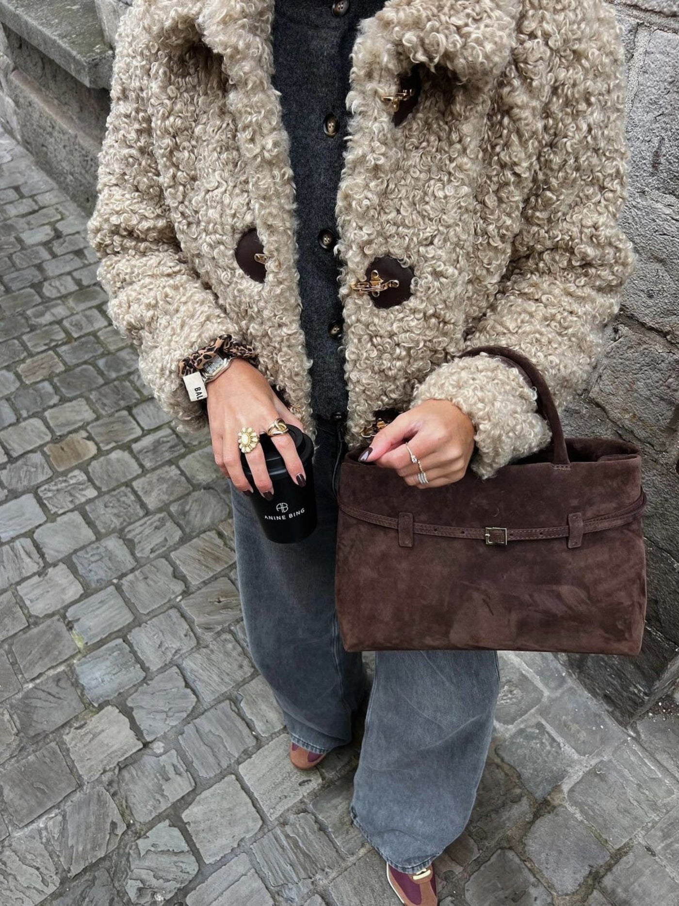 Selina™ - Luxus-Umhängetasche aus Wildleder