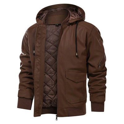 Clanton™ - Braun Lederjacke