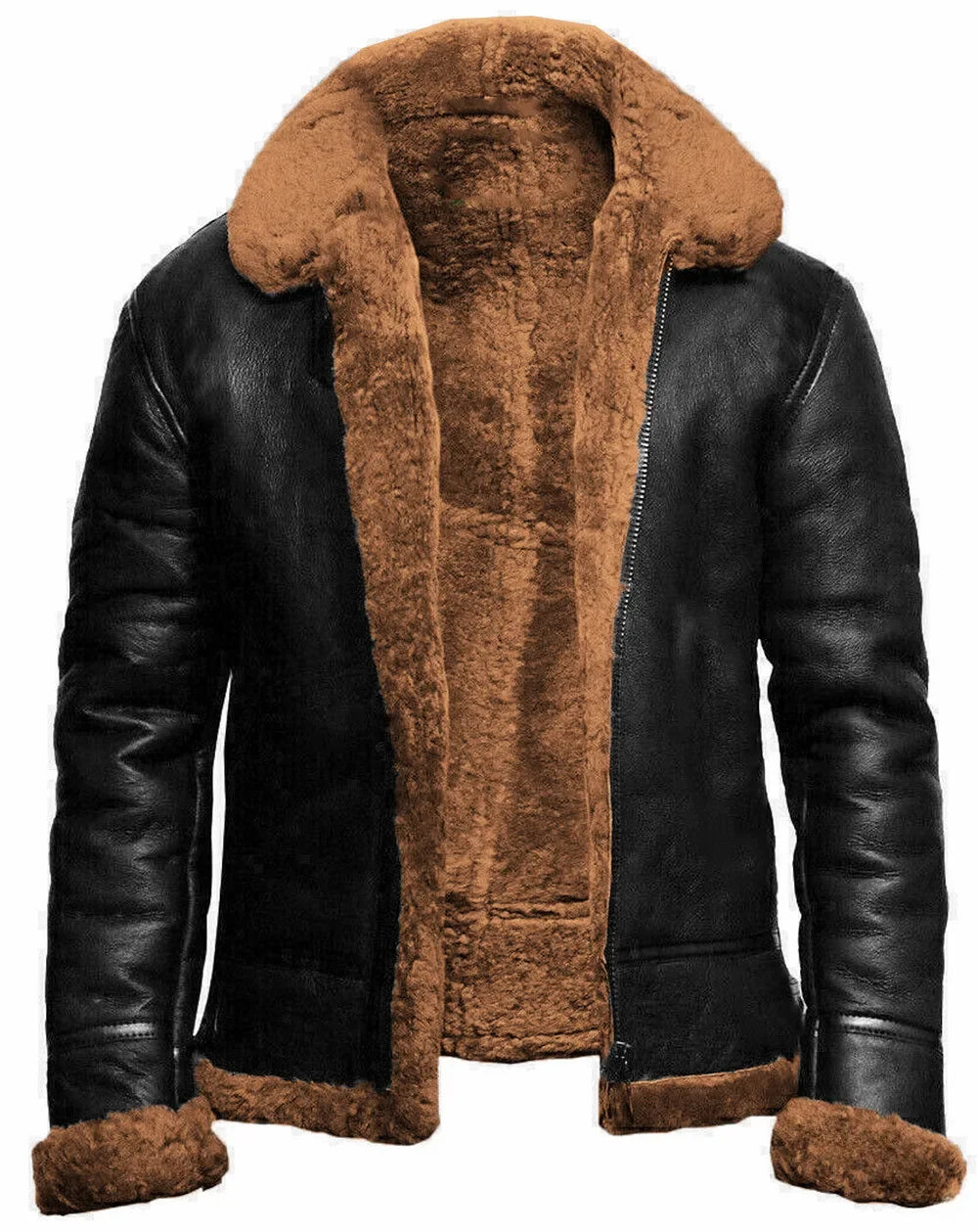 Roland™ - Braun-Schwarz Lederjacke