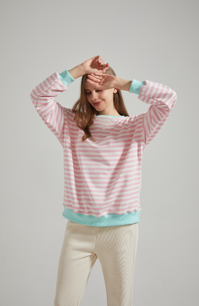 ANNELIE™ | GESTREIFTER STRICKPULLOVER