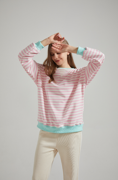ANNELIE™ | GESTREIFTER STRICKPULLOVER