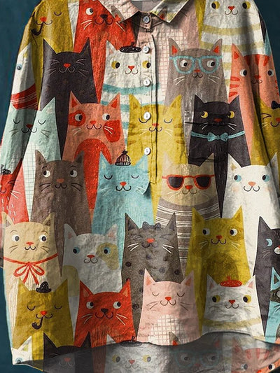 Sheila™ - Katzen-Kunst-Shirt