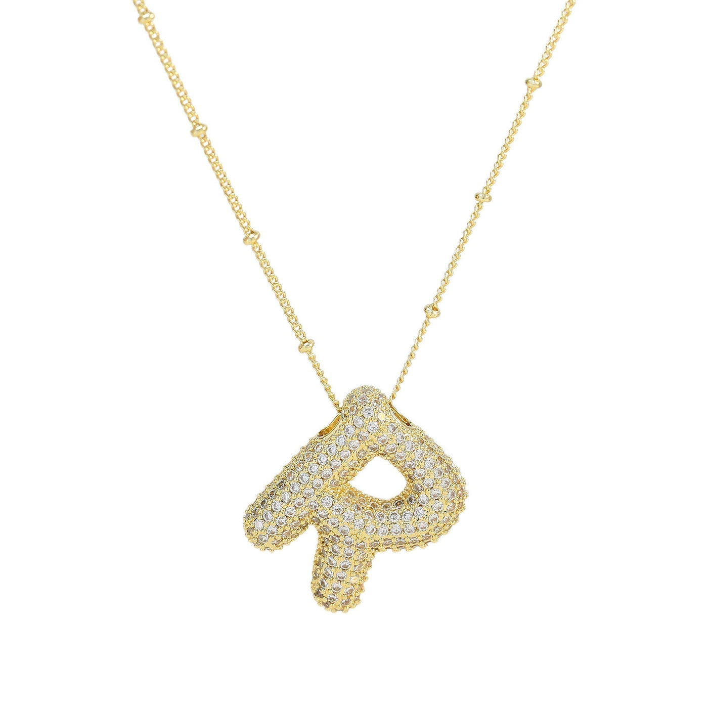 Karoline™ - Diamond Bubble Letter Halskette