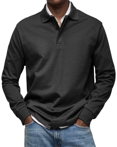 Alexandre™ | Casual Langarm Polo-Shirt