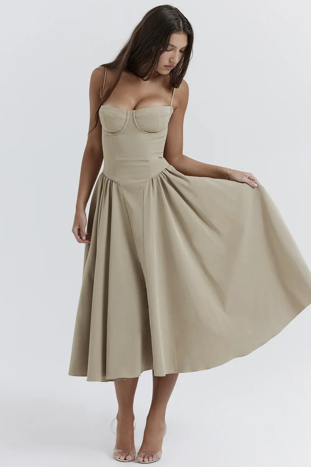 Celine - Ärmelloses Midikleid