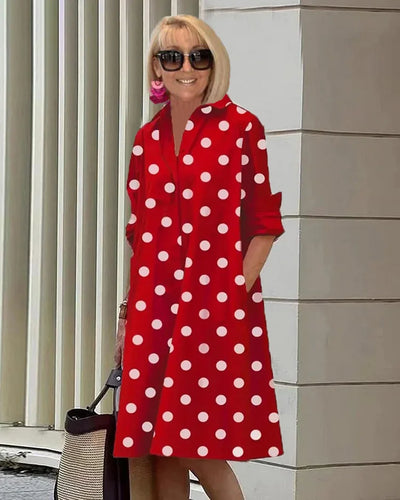 Clara™ - Elegantes Polka Dot Sommerkleid