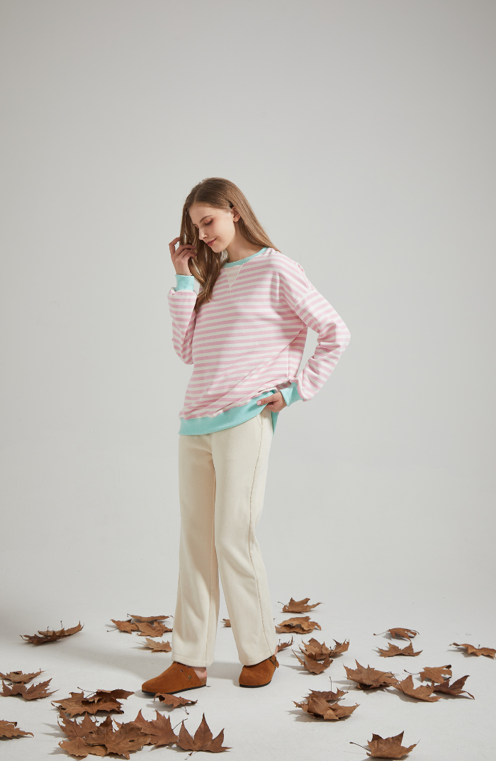 ANNELIE™ | GESTREIFTER STRICKPULLOVER
