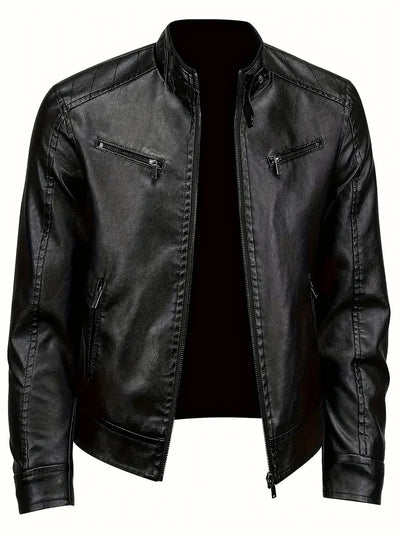 Rex™ - Schwarz Lederjacke