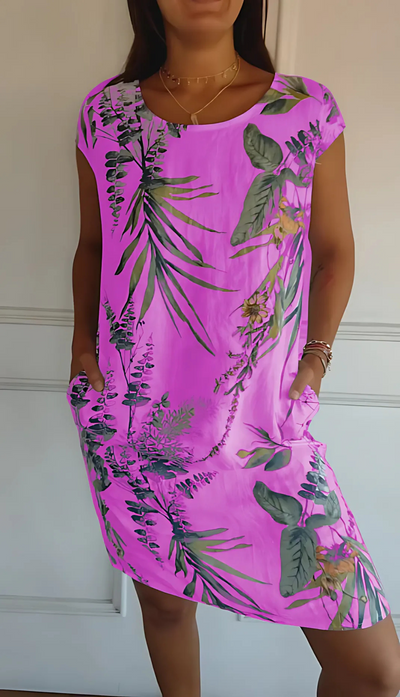 Anne™ - Bequemes rundes Kleid