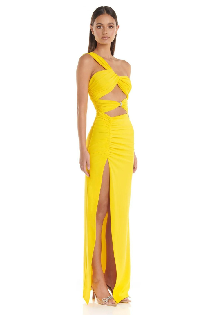 Selina™ - Ein-Schulter-Maxikleid
