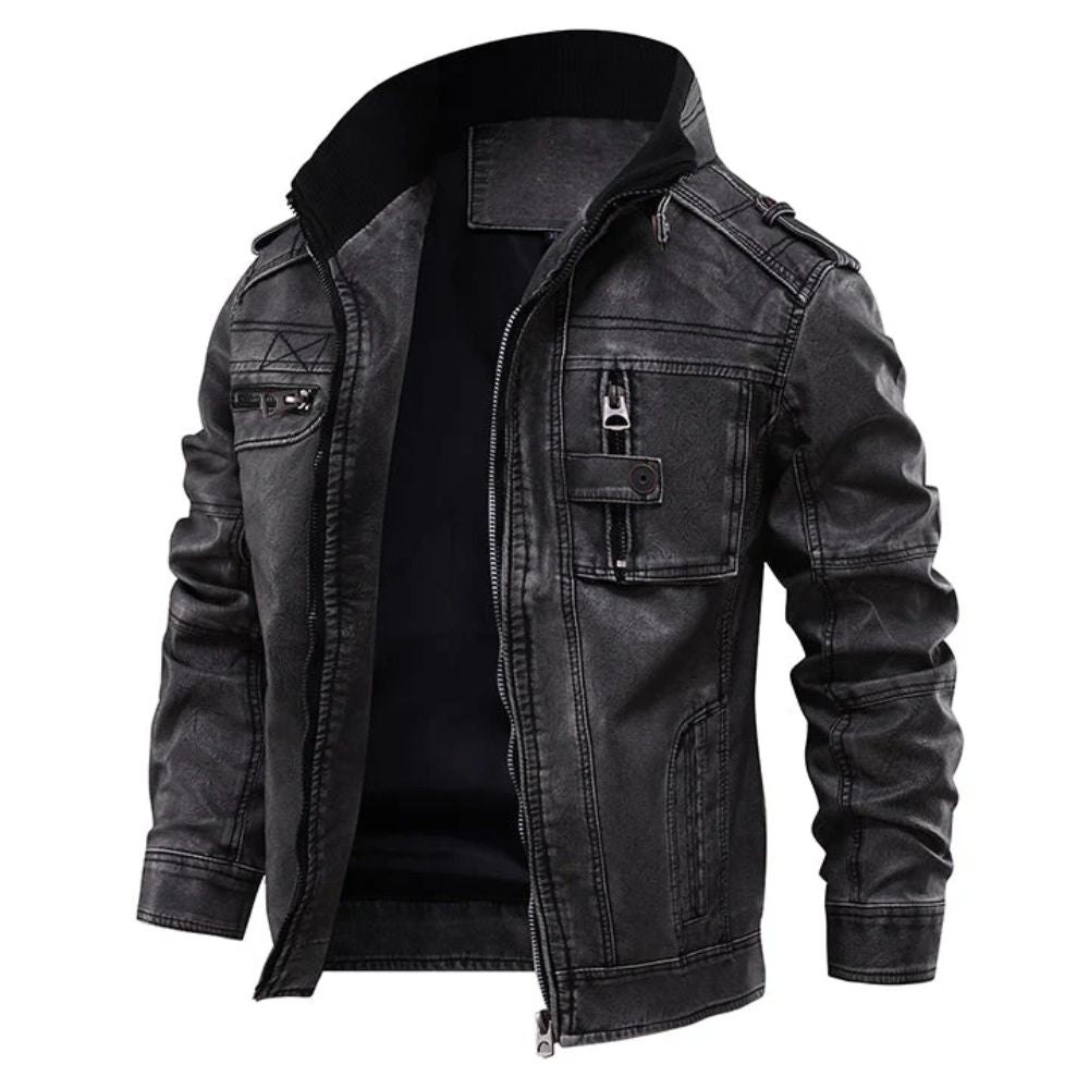 Cullman™ - Schwarz Lederjacke
