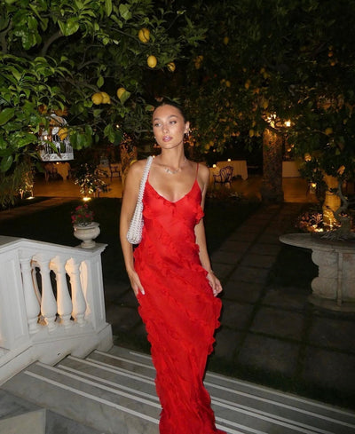 Aliza™ - Maxikleid mit Rüschen