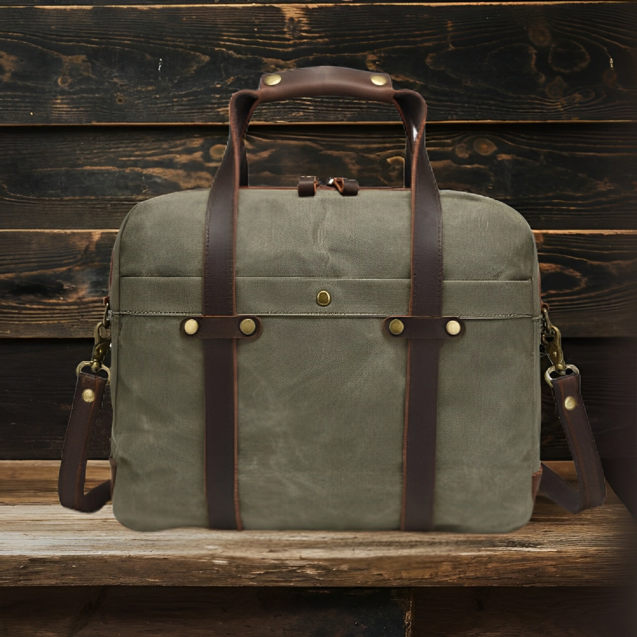 Canvas Laptop-Messenger-Tasche | ASHVILLE