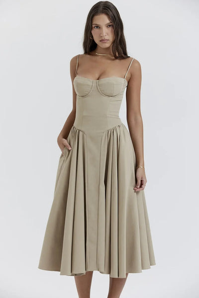 Celine - Ärmelloses Midikleid