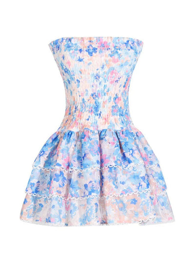 Malia™ - Trägerloses geblümtes Kleid