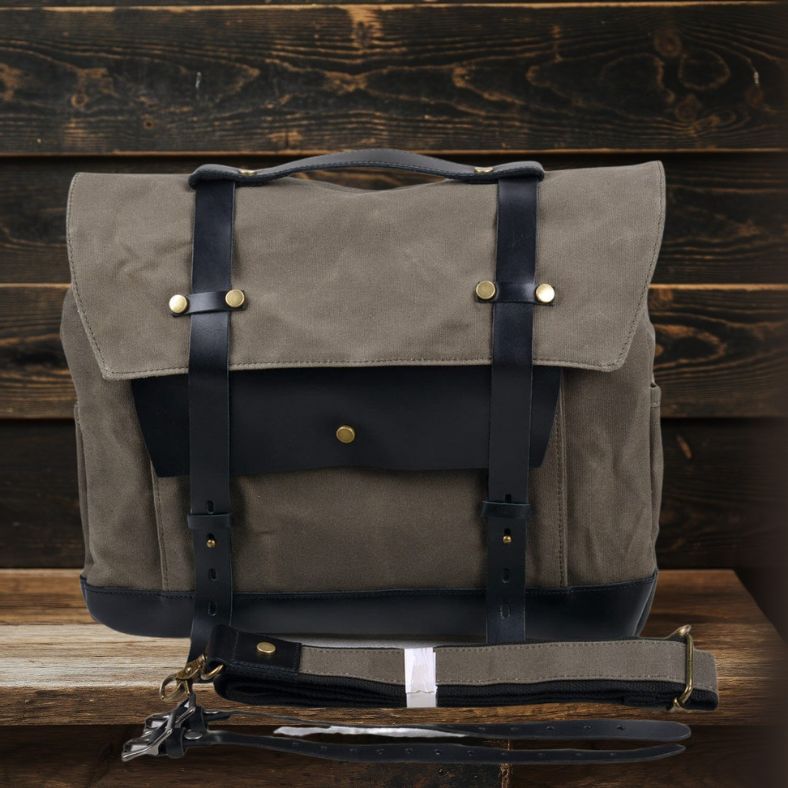 Motorradsatteltasche aus Segeltuch | SEATTLE