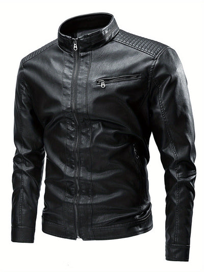 Davis™ - Schwarz Lederjacke
