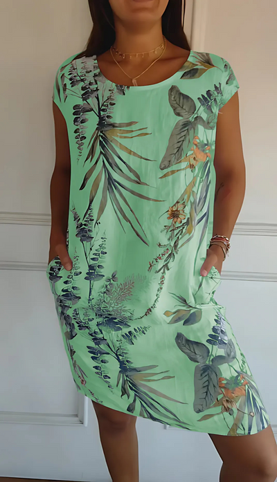 Anne™ - Bequemes rundes Kleid