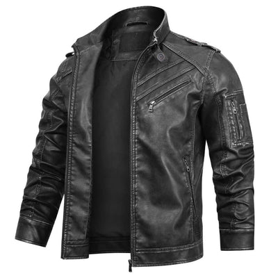 Dothan™ - Schwarz Lederjacke