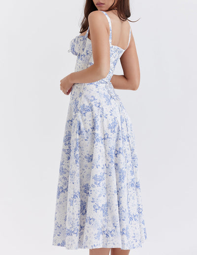 Flora™ - Taillenformendes Blumen-Sonnenkleid