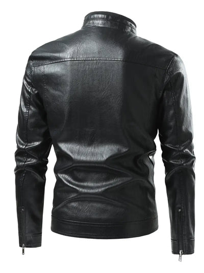Rex™ - Schwarz Lederjacke
