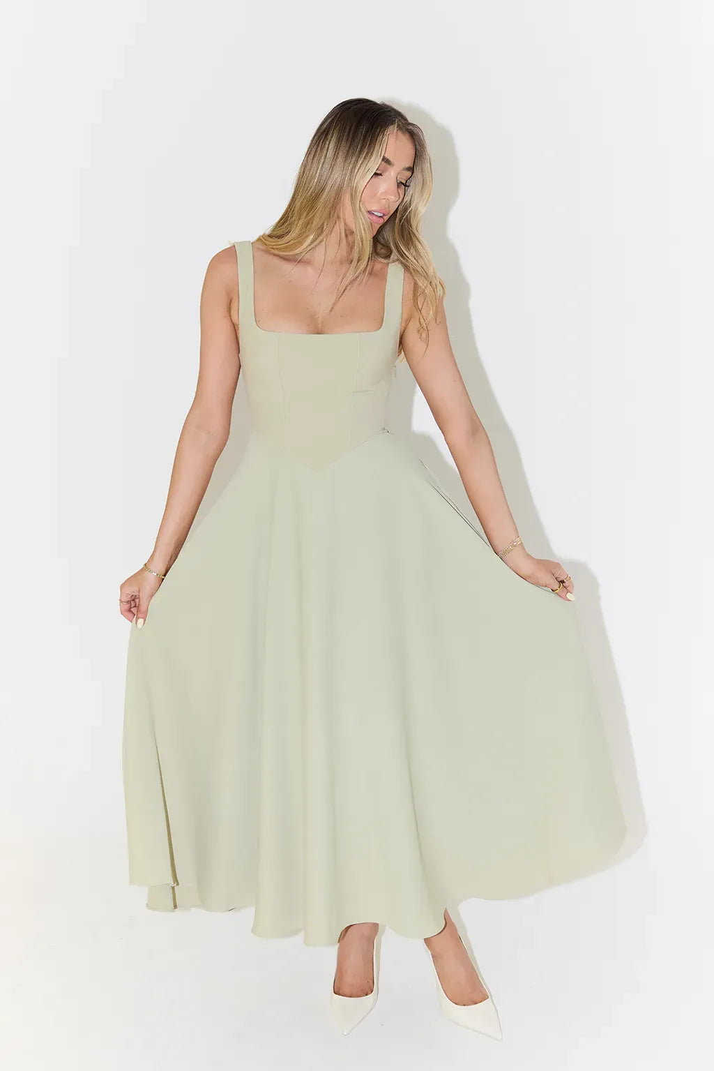 Yade™ - Midikleid mit hoher Taille