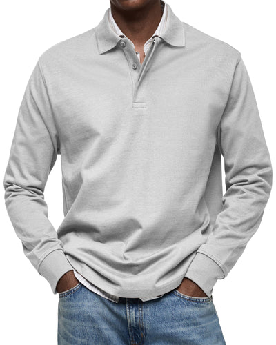 Alexandre™ | Casual Langarm Polo-Shirt