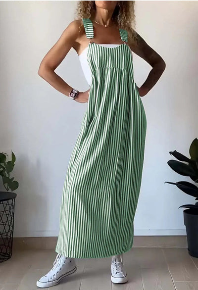 Camille™  - Gestreiftes lässiges Jumpsuit-Kleid