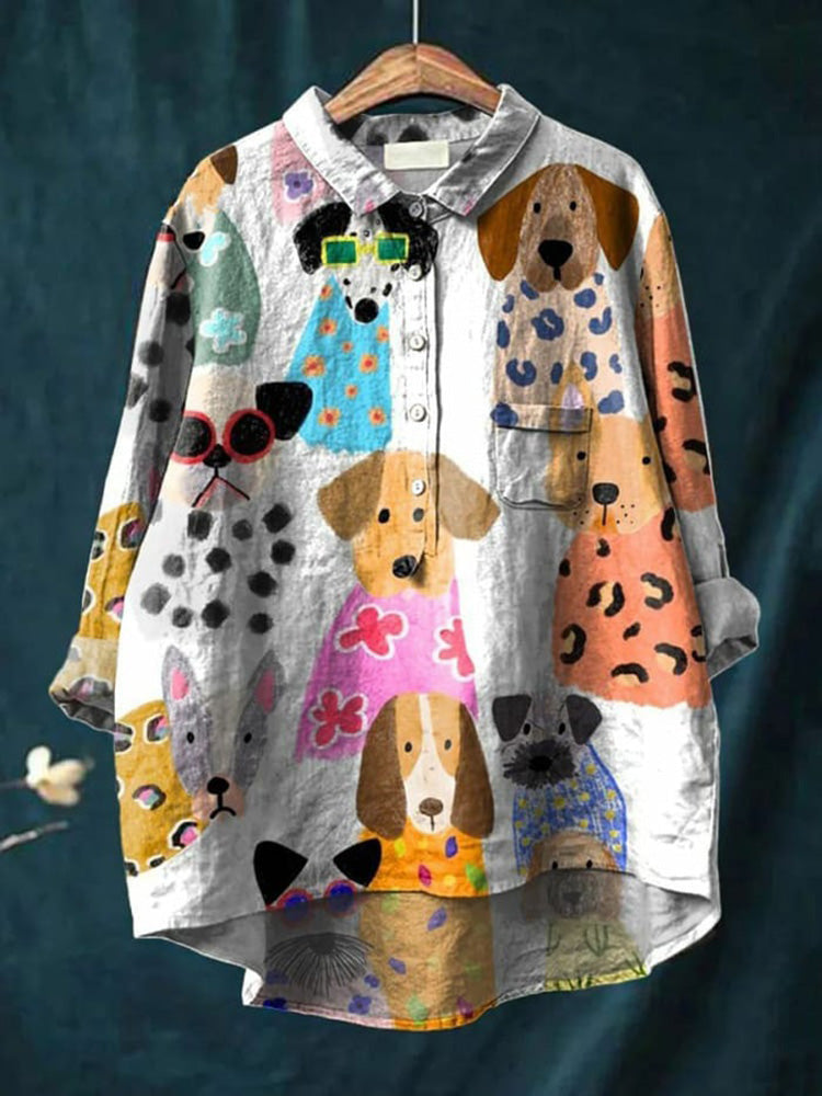 Chloe™ - Hunde-Kunst-Shirt