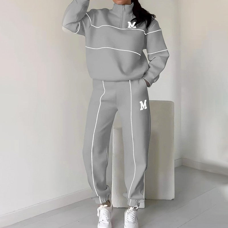 Jade - Leinen Casual Hoodie Set 2-teilig