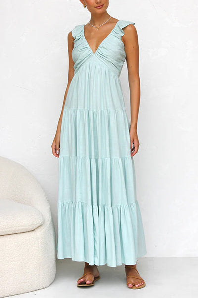 Isa | Maxi Dress with Ruffle