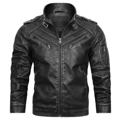 Dothan™ - Schwarz Lederjacke