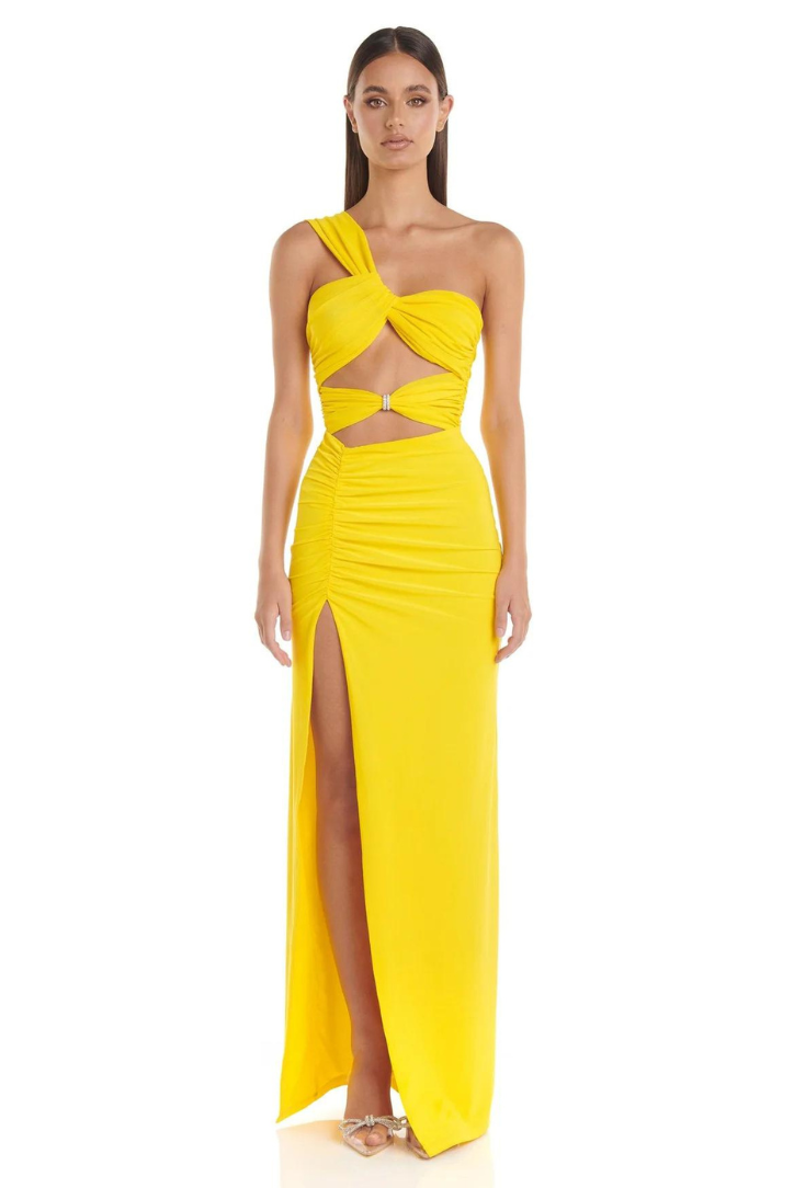 Selina™ - Ein-Schulter-Maxikleid