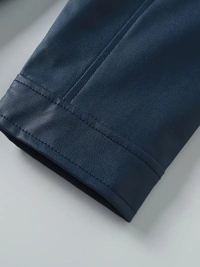 Zane™ - Blau Lederjacke