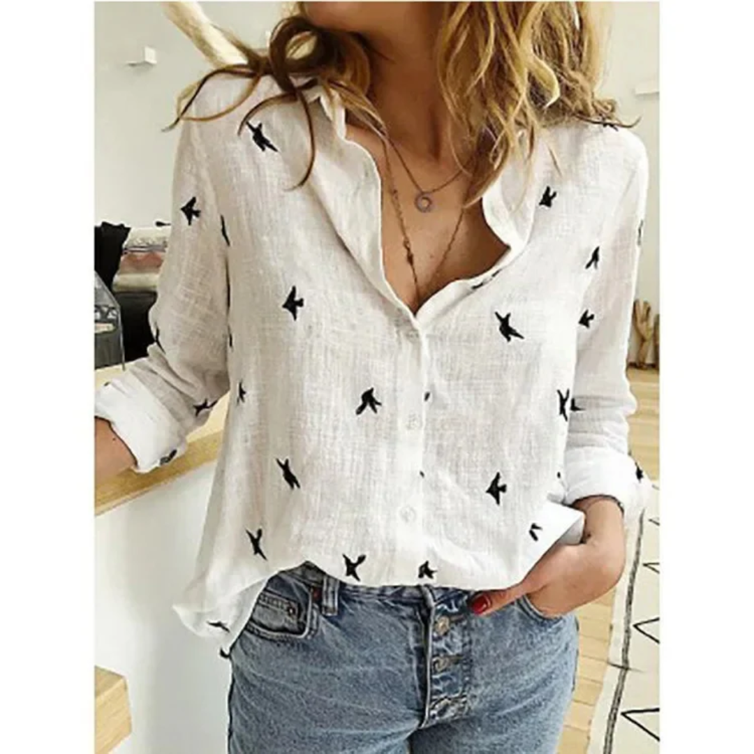 Melina™ - Geblümte Bluse im Vintage-Look