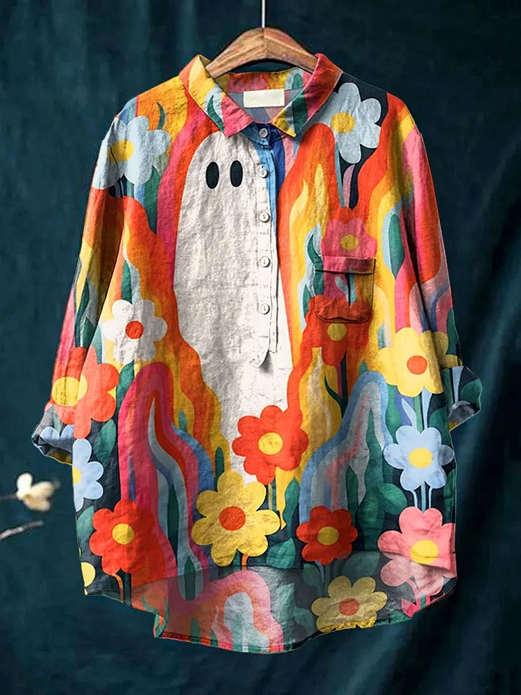 Spooky™ - Pflanzen-Kunst-Shirt
