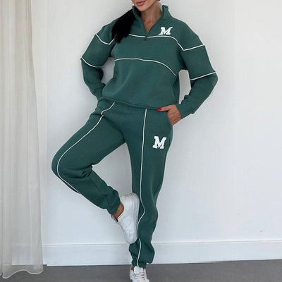 Jade - Leinen Casual Hoodie Set 2-teilig