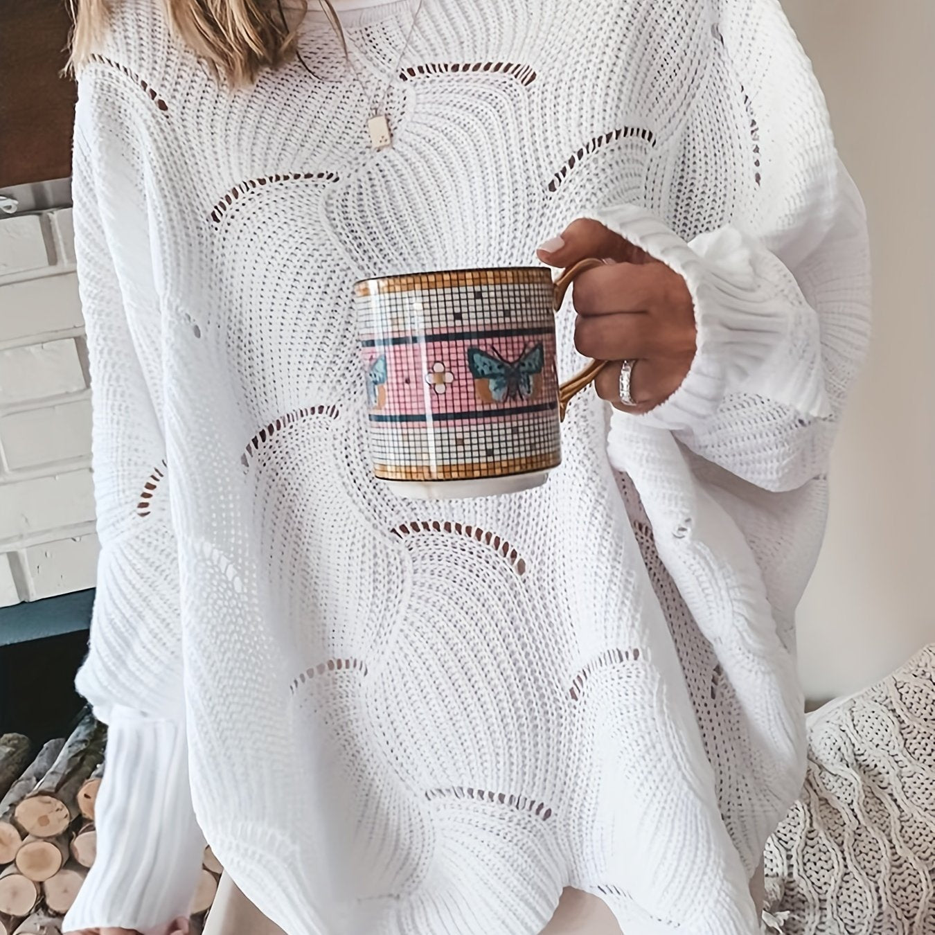 Yoko™ – Damen Rippstrickpullover