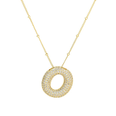 Karoline™ - Diamond Bubble Letter Halskette