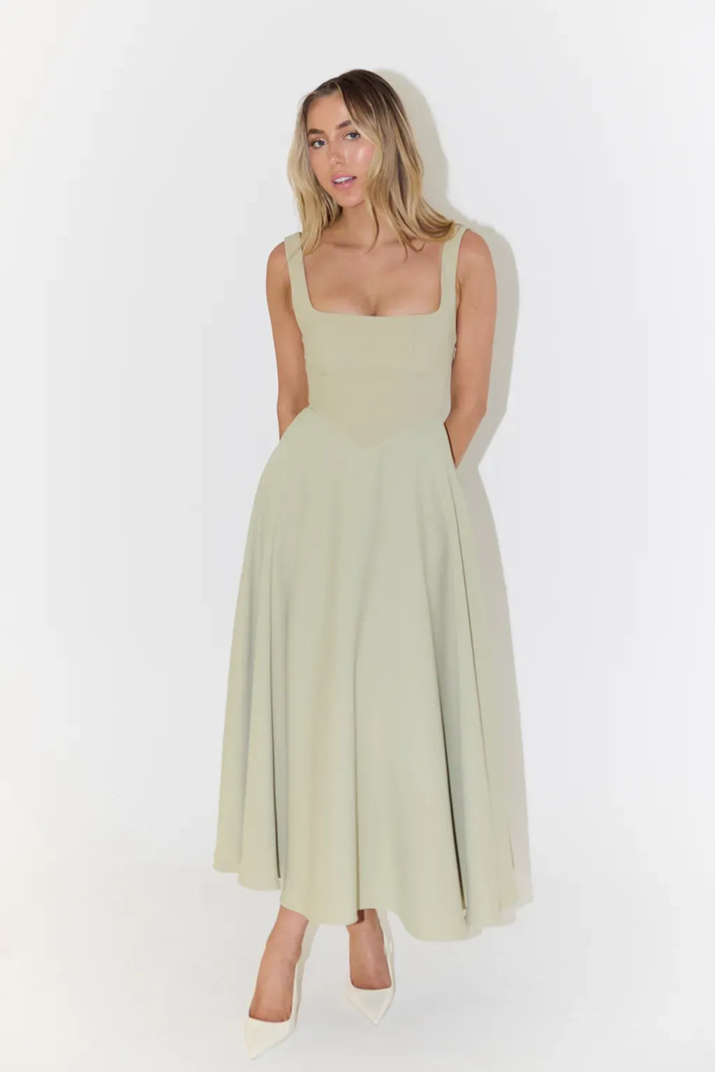 Yade™ - Midikleid mit hoher Taille