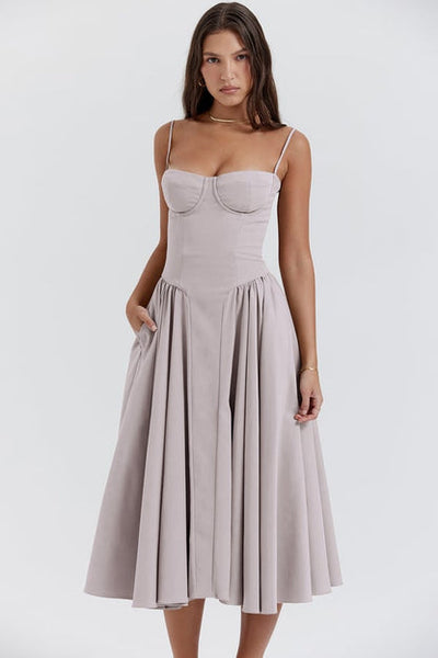 Celine - Ärmelloses Midikleid