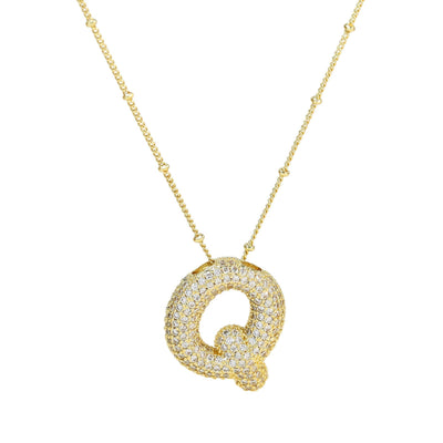 Karoline™ - Diamond Bubble Letter Halskette