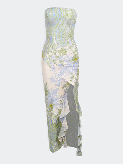 Amira™ - Sexy Maxikleid mit Blumenmuster und Schlitz